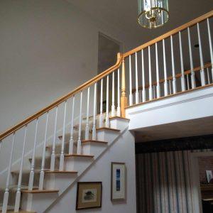 Staircase After Painting from a Painting Contractor in Andover, MA