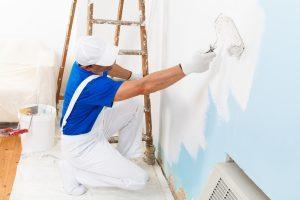 Interior House Painter, Working on a Home in Stoneham, MA